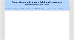 Desktop Screenshot of francmaconneriemontreal.com