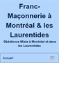 Mobile Screenshot of francmaconneriemontreal.com